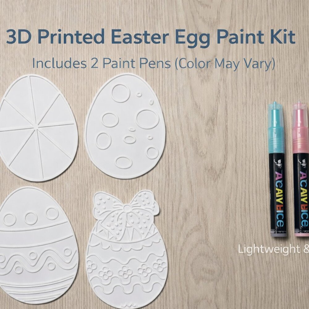 3D Printed Easter Egg Paint Kit